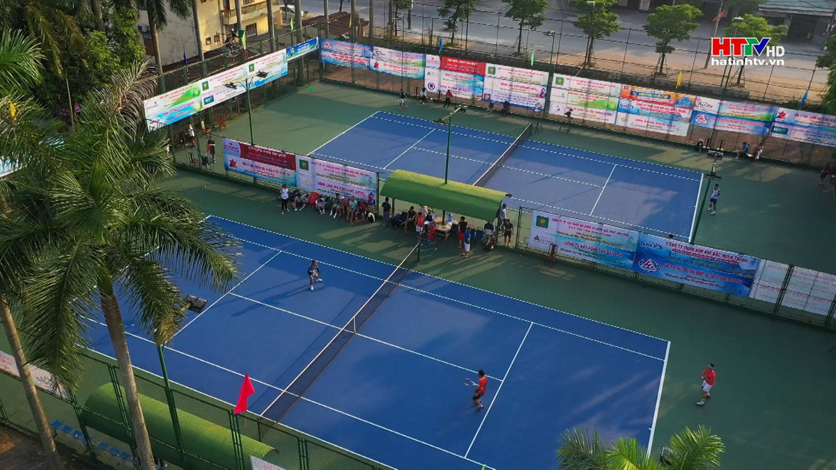 Ngày thi đấu cuối Giải quần vợt Cup truyền hình Hà Tĩnh lần thứ 8