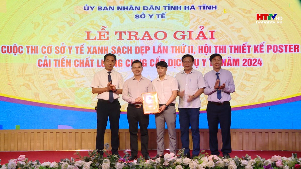 Hà Tĩnh trao giải Cuộc thi “Cơ sở y tế xanh sạch đẹp” lần thứ II và Hội thi thiết kế poster