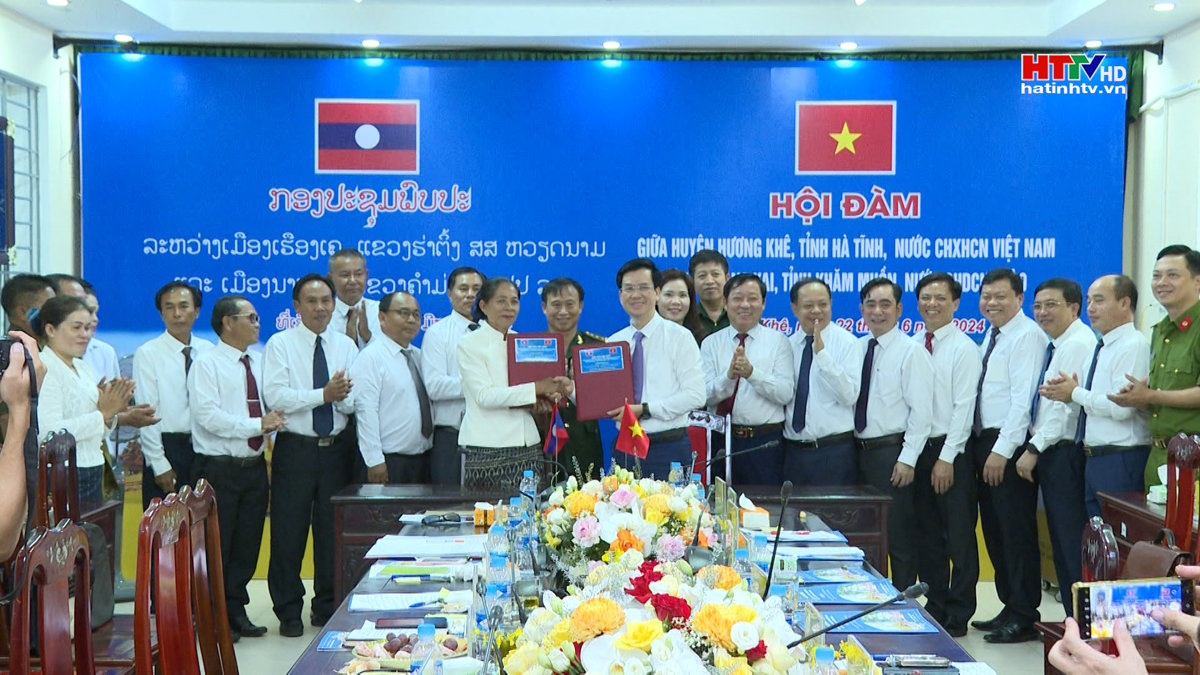 Thúc đẩy các hoạt động hợp tác giữa Hương Khê và Nakai (Lào)