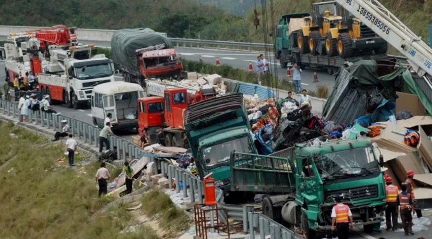 Sập đường cao tốc ở Quảng Đông, Trung Quốc
