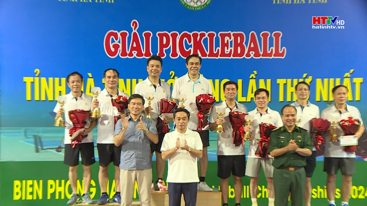 Bế mạc giải Pickleball tỉnh mở rộng lần thứ nhất