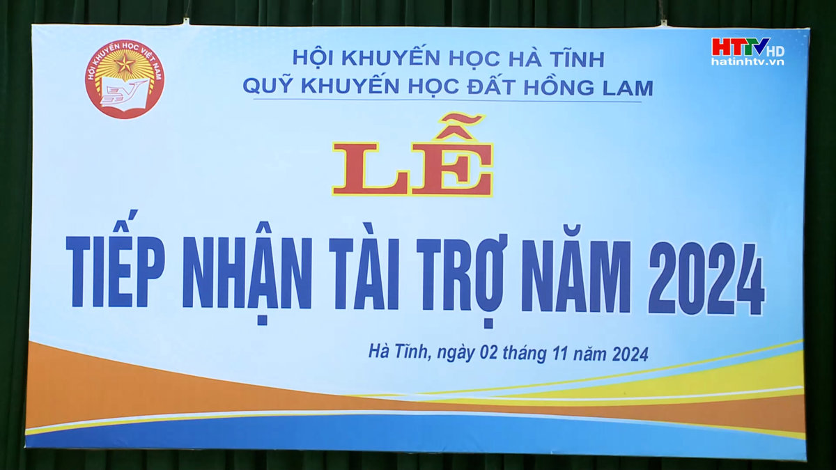 Lễ tiếp nhận hỗ trợ cho Quỹ khuyến học