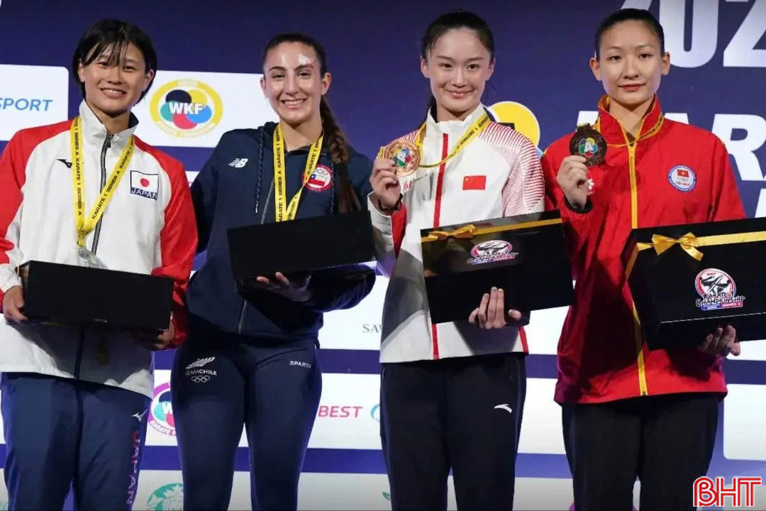 VĐV Hà Tĩnh giành HCĐ Giải Karate K1 Series thế giới