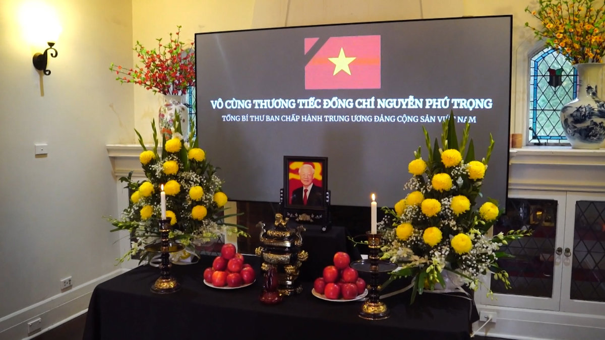 Australia tổ chức lễ viếng Tổng Bí thư Nguyễn Phú Trọng