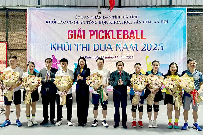 Khối các cơ quan tổ chức giải Pickleball 2025 thúc đẩy phong trào thể thao