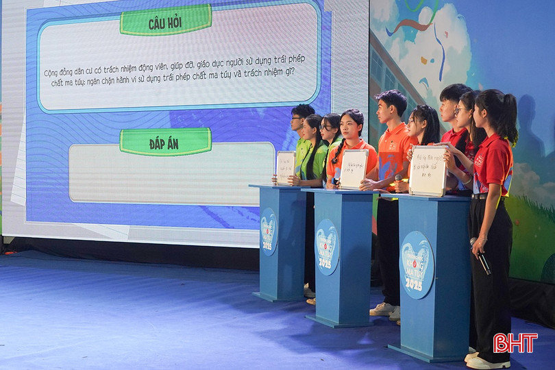 Học sinh Hà Tĩnh sôi nổi tham gia cuộc thi “Trường học không ma túy”