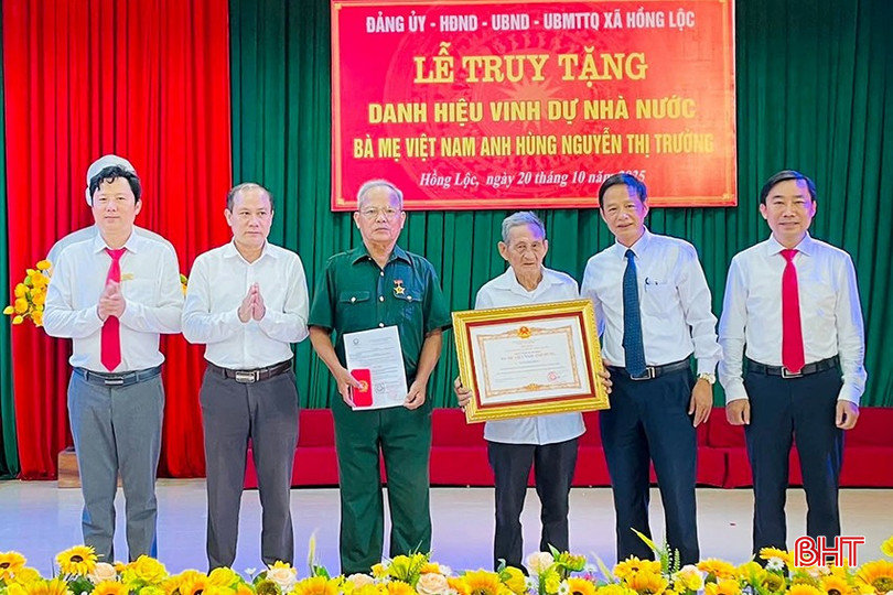 Truy tặng danh hiệu Bà mẹ Việt Nam anh hùng cho 5 mẹ