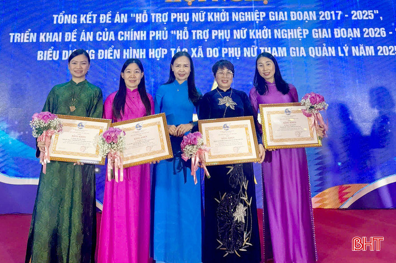 Hà Tĩnh có 4 tập thể, cá nhân được biểu dương điển hình hợp tác xã do phụ nữ quản lý