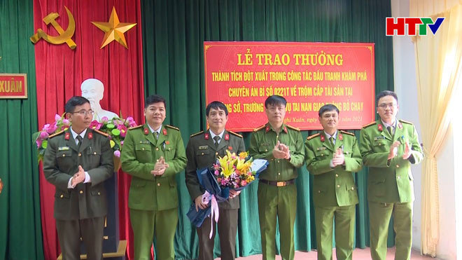 Phá án thành công, Công an huyện Nghi Xuân được khen thưởng