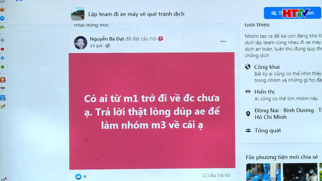 Ngăn chặn hành vi kích động, lôi kéo người dân từ vùng dịch trở về quê