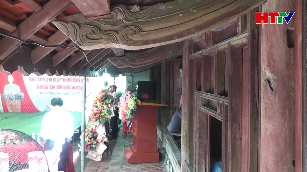 Công nhận Nhà cổ Nguyễn Huy Thản là Di tích LSVH cấp tỉnh