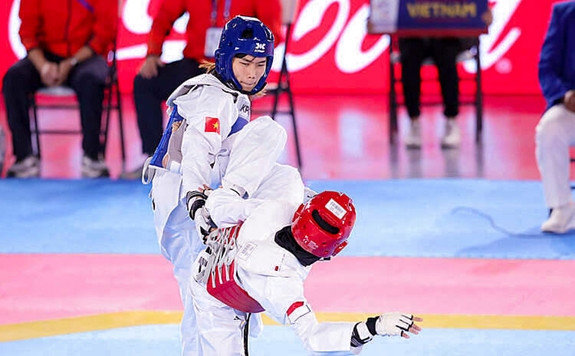 Võ sĩ taekwondo Ánh Tuyết giành quyền vào chung kết châu Á