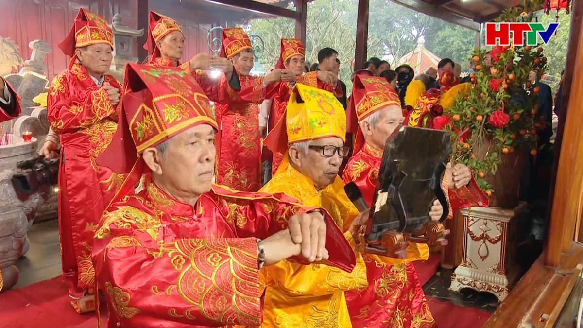 Lễ khai ấn Đền Trần tại Nghi Xuân