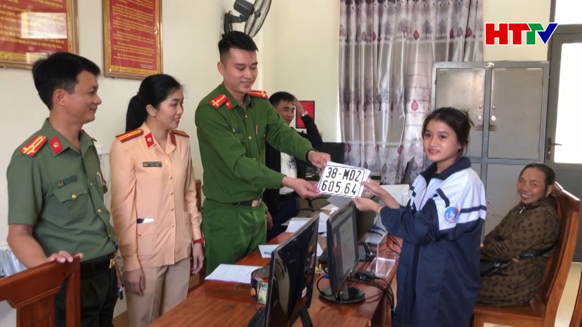 15 đơn vị Công an xã ở Thạch Hà thực hiện đăng ký quản lý phương tiện