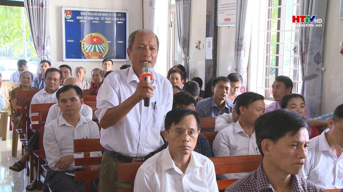 Đại biểu HĐND tỉnh tiếp xúc cử tri Hương Sơn và thị xã Hồng Lĩnh