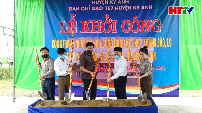 Huyện Kỳ Anh xây dựng nhà văn hóa cộng đồng kết hợp tránh trú bão, lũ