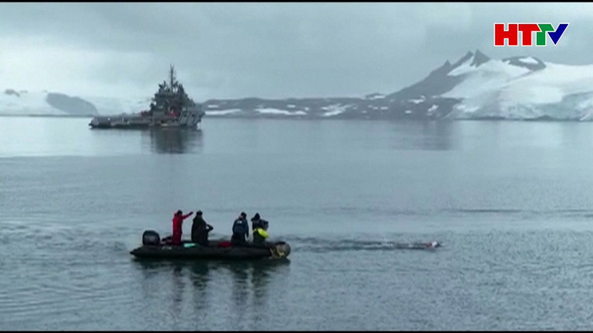 Người phụ nữ phá kỷ lục bơi lội ở Nam Cực