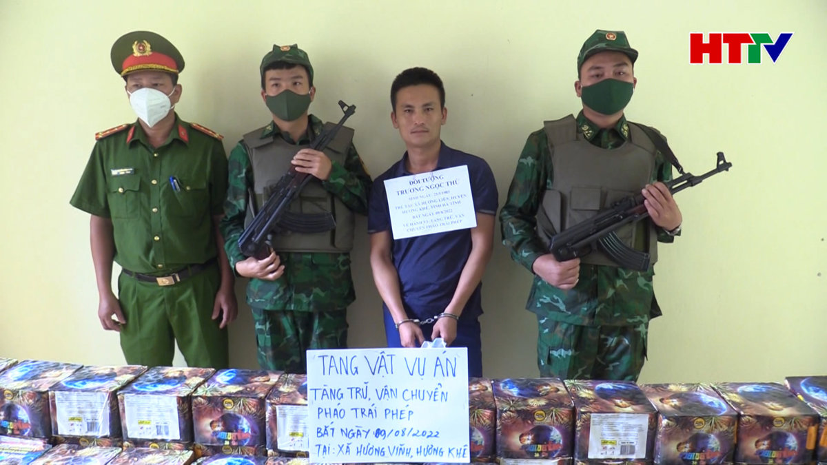 Bắt đối tượng vận chuyển 200 kg pháo hoa nổ trái phép