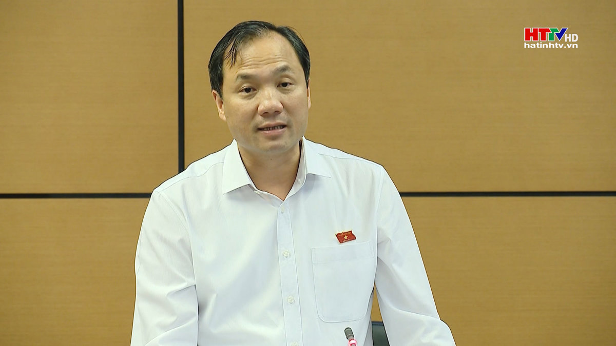 Đoàn ĐBQH Hà Tĩnh thảo luận tại tổ đánh giá kết quả phát triển kinh tế - xã hội...