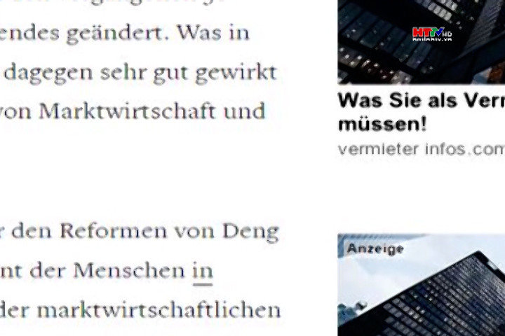 Báo Đức ca ngợi đường lối và chính sách hiệu quả của Việt Nam