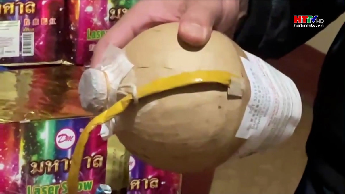 Công an Hương Sơn, thu giữ 98 kg pháo