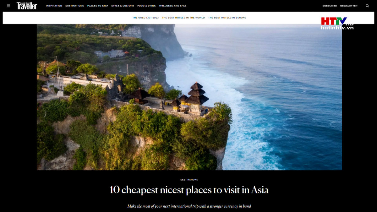 Việt Nam lọt vào tốp 10 điểm đến rẻ nhất Châu Á