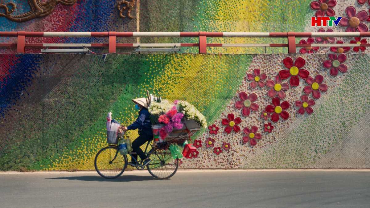 Ảnh xe đạp hoa Hà Nội đoạt giải quốc tế