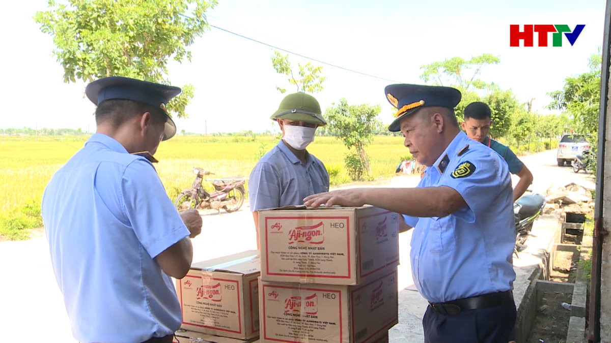 Quản lý thị trường Hà Tĩnh thu giữ hàng trăm gói bột nêm giả