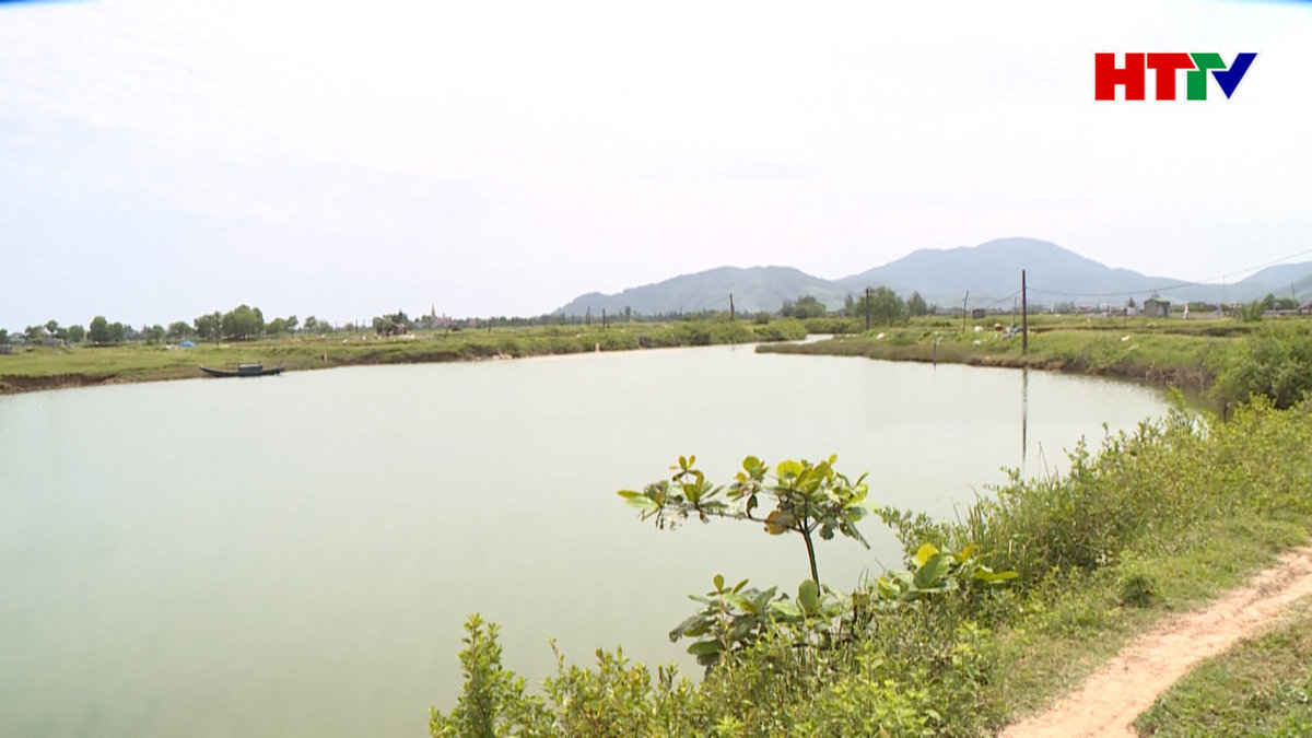 Nuôi tôm ở bãi sông Quèn, cản trở tiêu thoát lũ