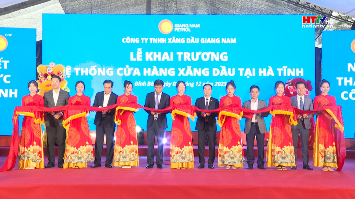 Công ty xăng dầu Giang Nam khai trương hệ thống cửa hàng tại Hà Tĩnh