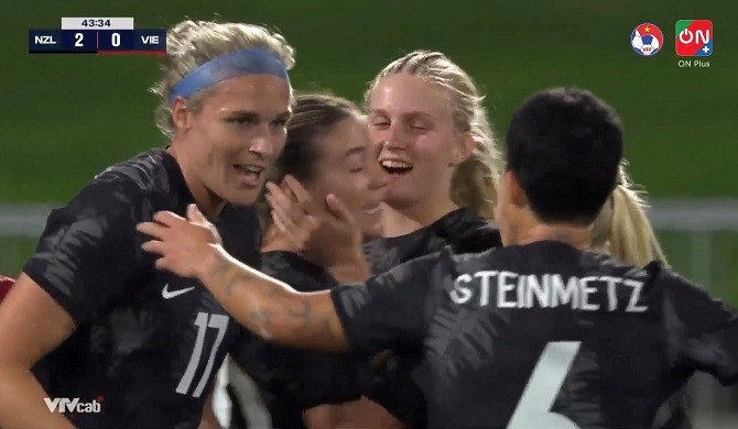 Tuyển nữ Việt Nam thất bại 0-2 trước nữ New Zealand