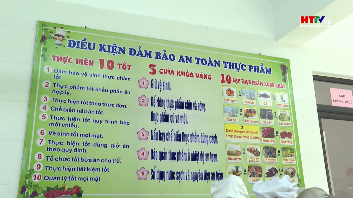 An toàn thực phẩm trường học được quan tâm hàng đầu