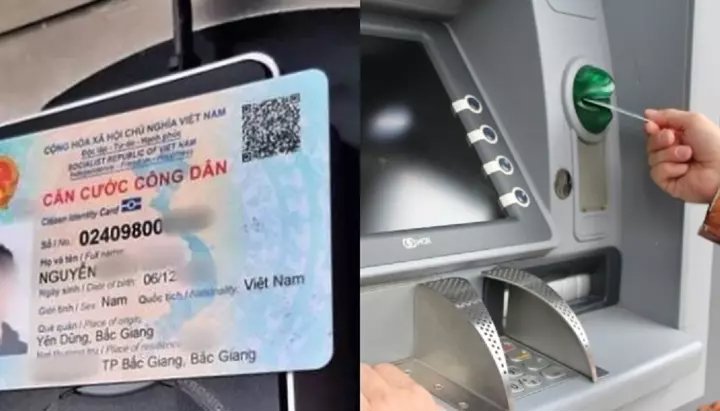 ATM của ngân hàng nào cho rút tiền bằng CCCD gắn chip?