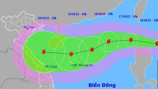 Bão số 6 ngày càng mạnh trên Biển Đông, giật cấp 14