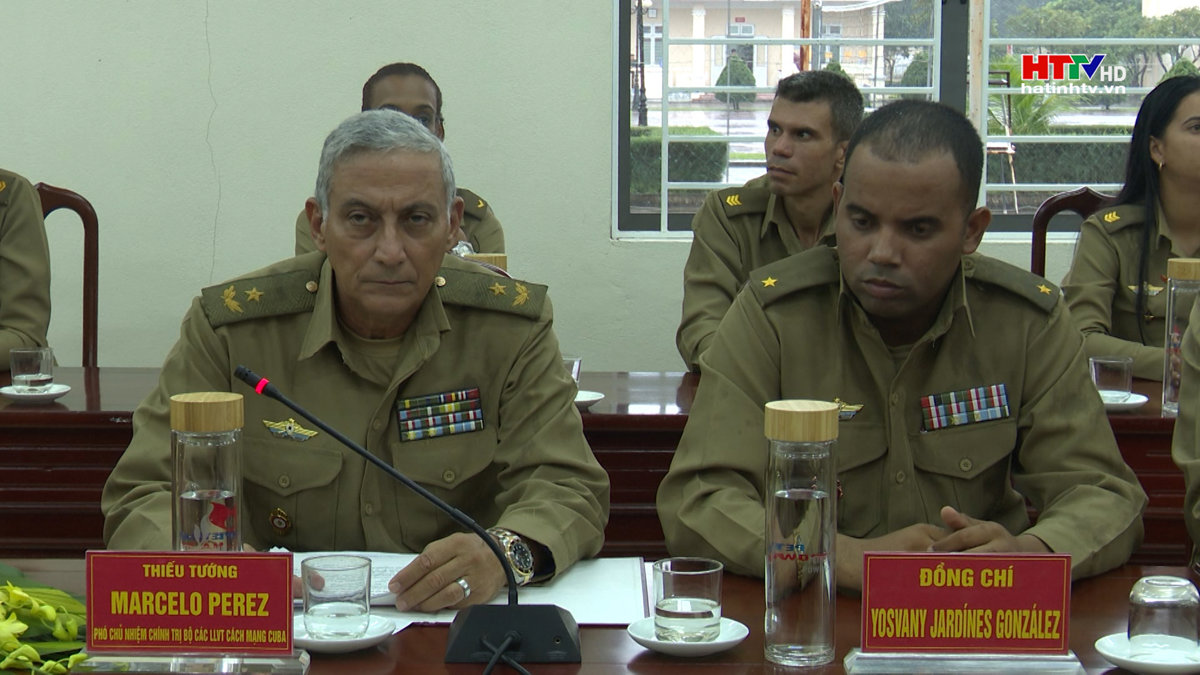 Đoàn công tác Bộ các lực lượng vũ trang Cách mạng Cuba thăm Hà Tĩnh