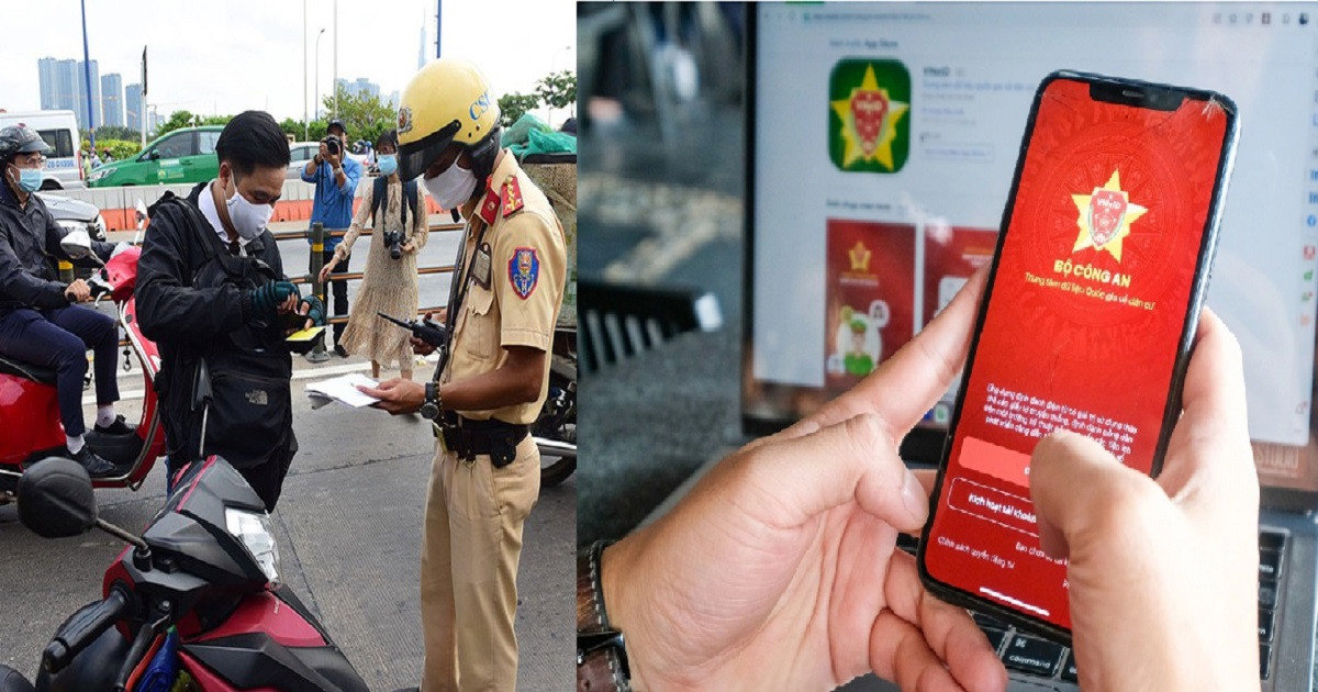 Cảnh sát giao thông được kiểm tra giấy tờ xe tích hợp trên VNeID từ 15/9?