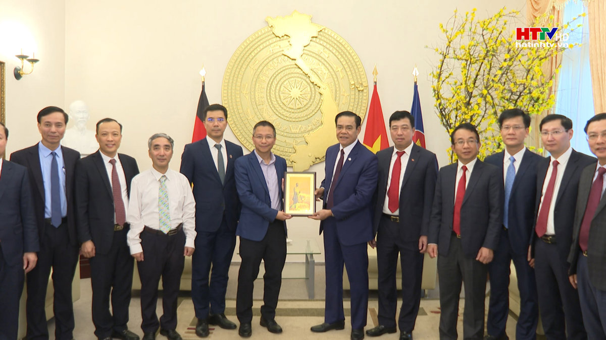 Chủ tịch UBND tỉnh chào xã giao Đại sứ Việt Nam tại Đức
