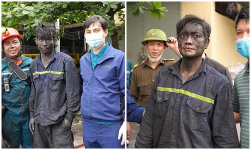 Cứu 2 công nhân mắc kẹt hơn 12 tiếng dưới hầm lò