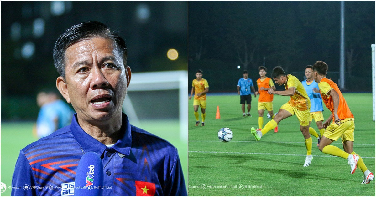 HLV Hoàng Anh Tuấn và các học trò hướng tới mục tiêu có điểm trước đối thủ mạnh Tây Á