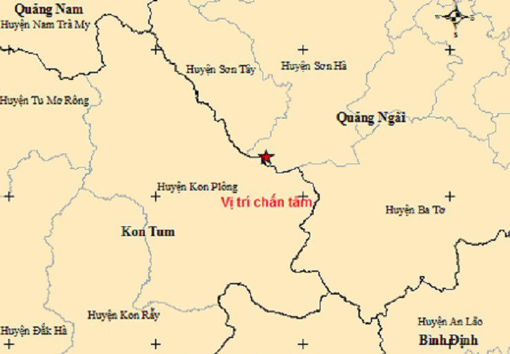 Một trận động đất có độ lớn 2.5 xảy ra tại vị trí có tọa độ (14.817 độ vĩ Bắc, 108.440 độ kinh Đông) tại khu vực huyện Sơn Hà, tỉnh Quảng Ngãi.