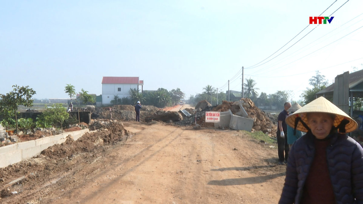 Đường Can Lộc - Lộc Hà chậm tiến độ sau hai lần gia hạn