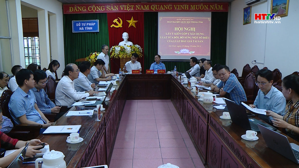 Hà Tĩnh: Góp ý xây dựng Luật sửa đổi Luật Đấu giá tài sản