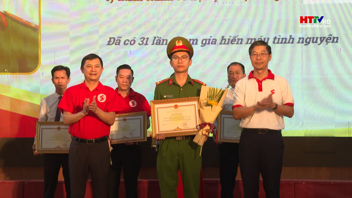 Chiến sỹ trẻ công an 31 lần hiến máu cứu người