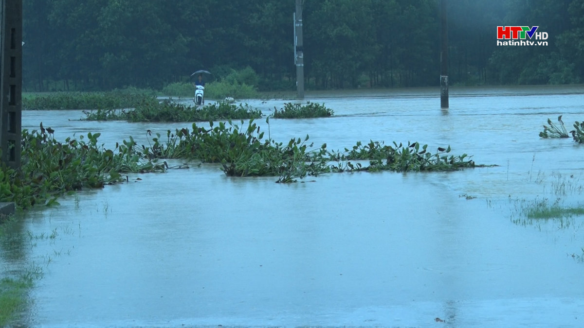 Hương Khê: Sạt lở, ngập úng nhiều cầu, đường
