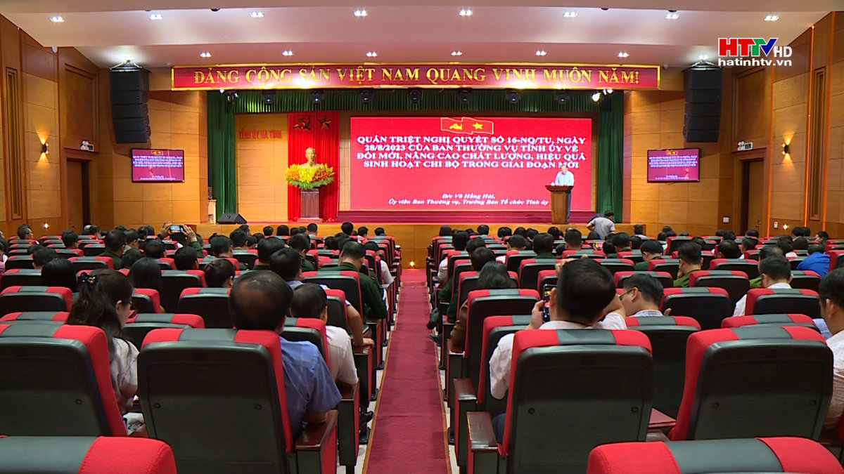 Hội nghị quán triệt nghị quyết của BTV Tỉnh ủy