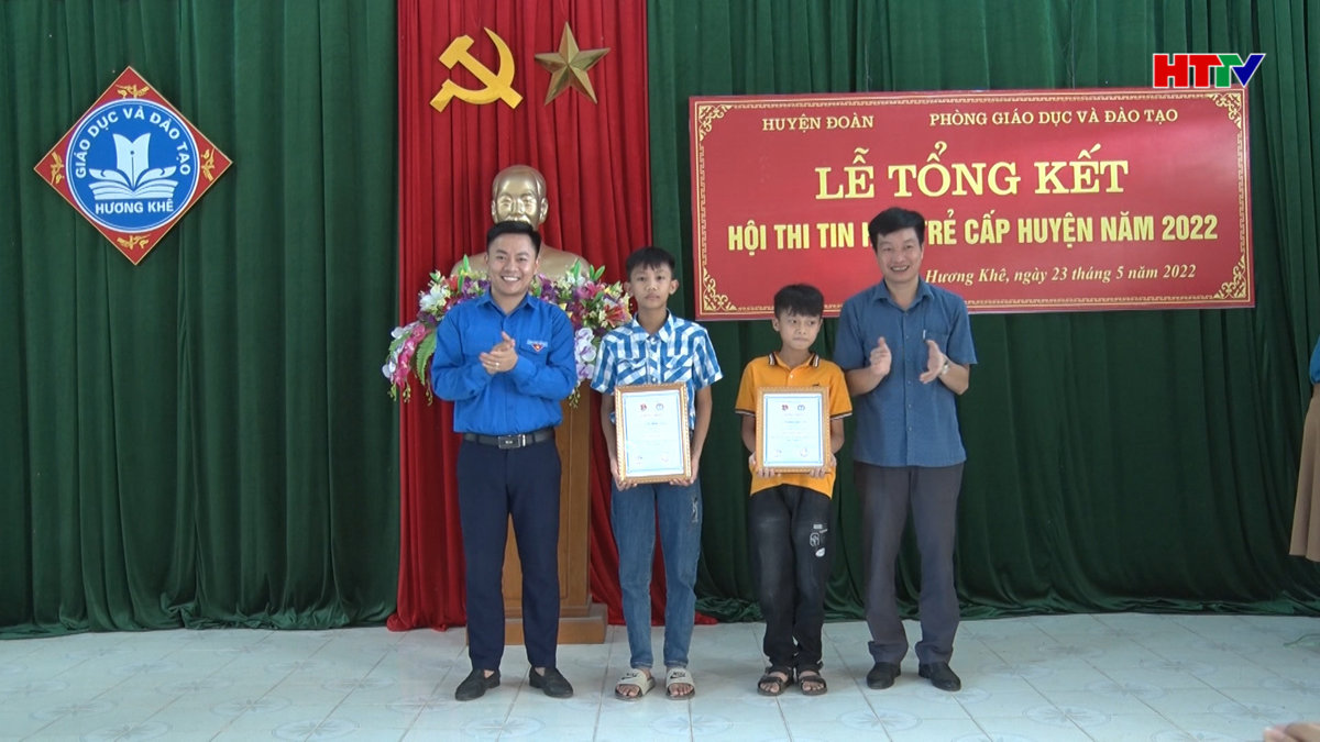 Hương Khê: 23 học sinh đạt giải Hội thi tin học trẻ cấp huyện