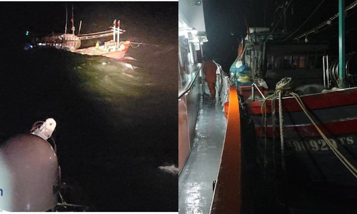 Kịp thời cứu vớt 14 thuyền viên bị chìm tàu trên vùng biển miền Trung