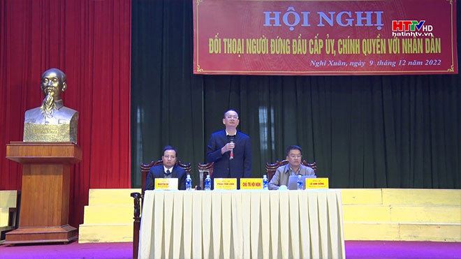Lãnh đạo Nghi Xuân đối thoại với nhân dân