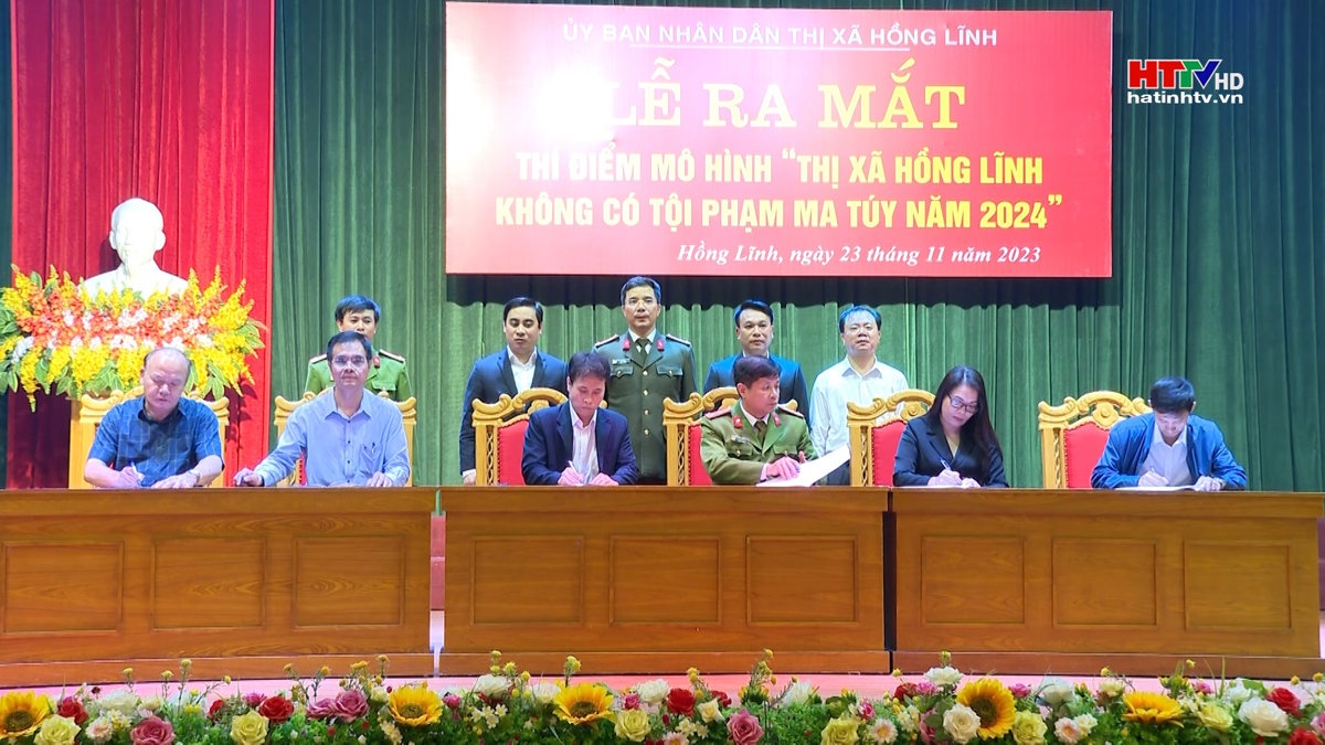 Ra mắt thí điểm Mô hình ”Thị xã Hồng Lĩnh không có tội phạm ma tuý”