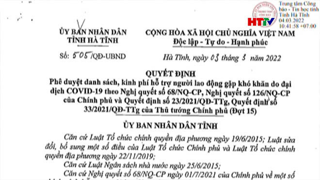 Gần 5,6 tỷ đồng hỗ trợ các trường hợp gặp khó khăn do dịch COVID-19